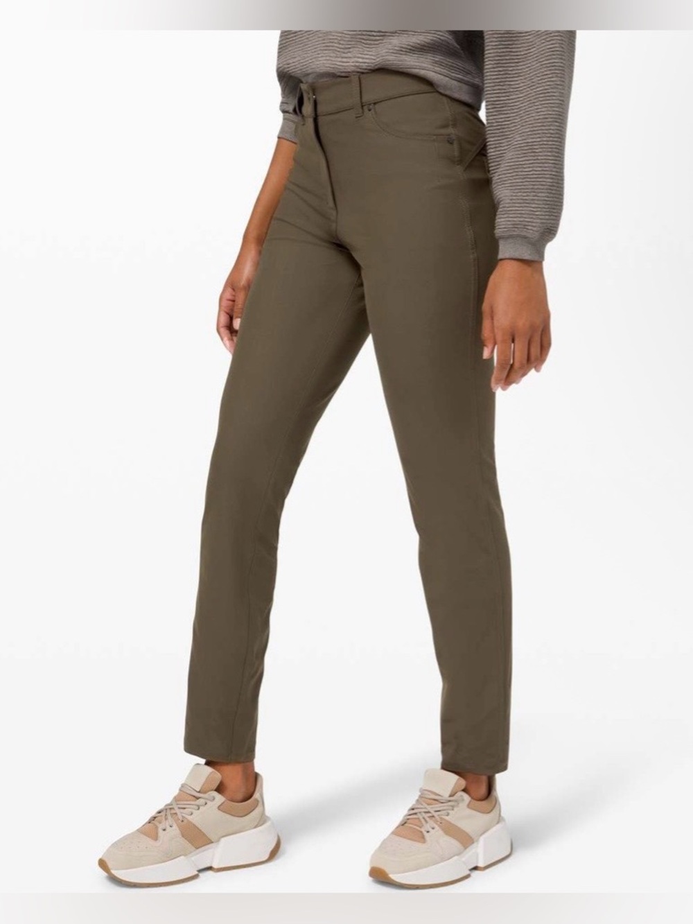LULULEMON Women’s Dark Olive City Sleek 5 Pocket Pant 30”